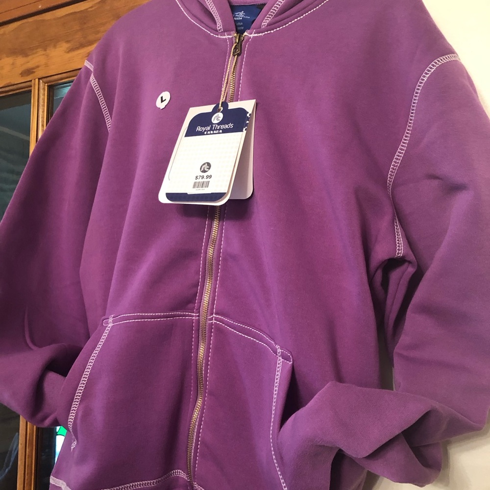NewWithTags Super cool sweats royal threads New With Tags size   L pale purple - Picture 4 of 9